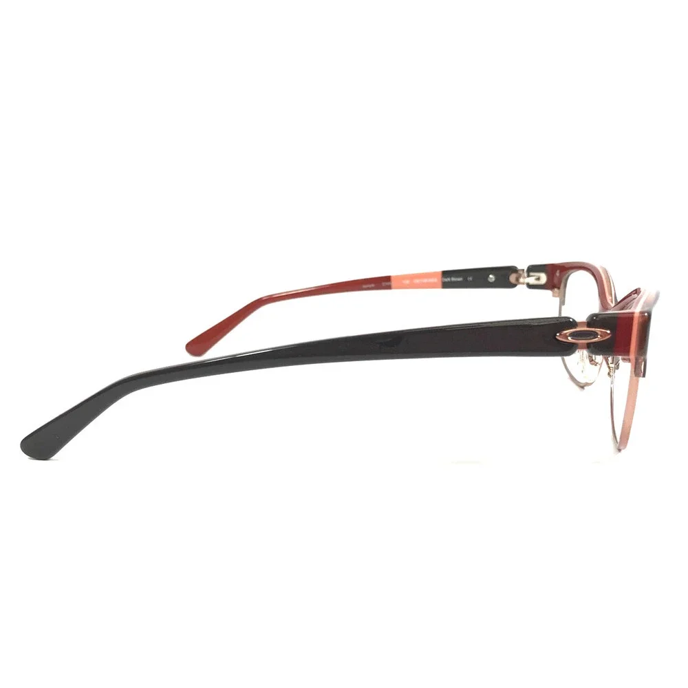 Oakley Eyeglasses Frames Throwback OX1108-0552 Dark Brown Red Cat Eye 52-16-132